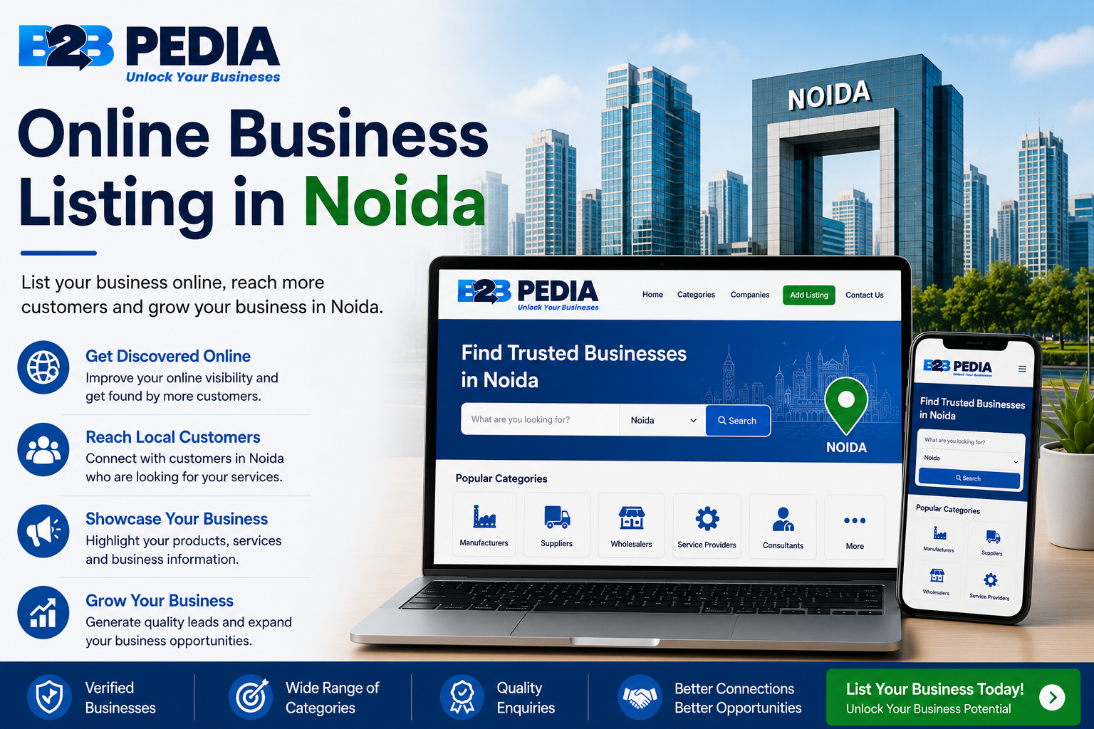 Online Business Listing in Noida for Better Business Visibility