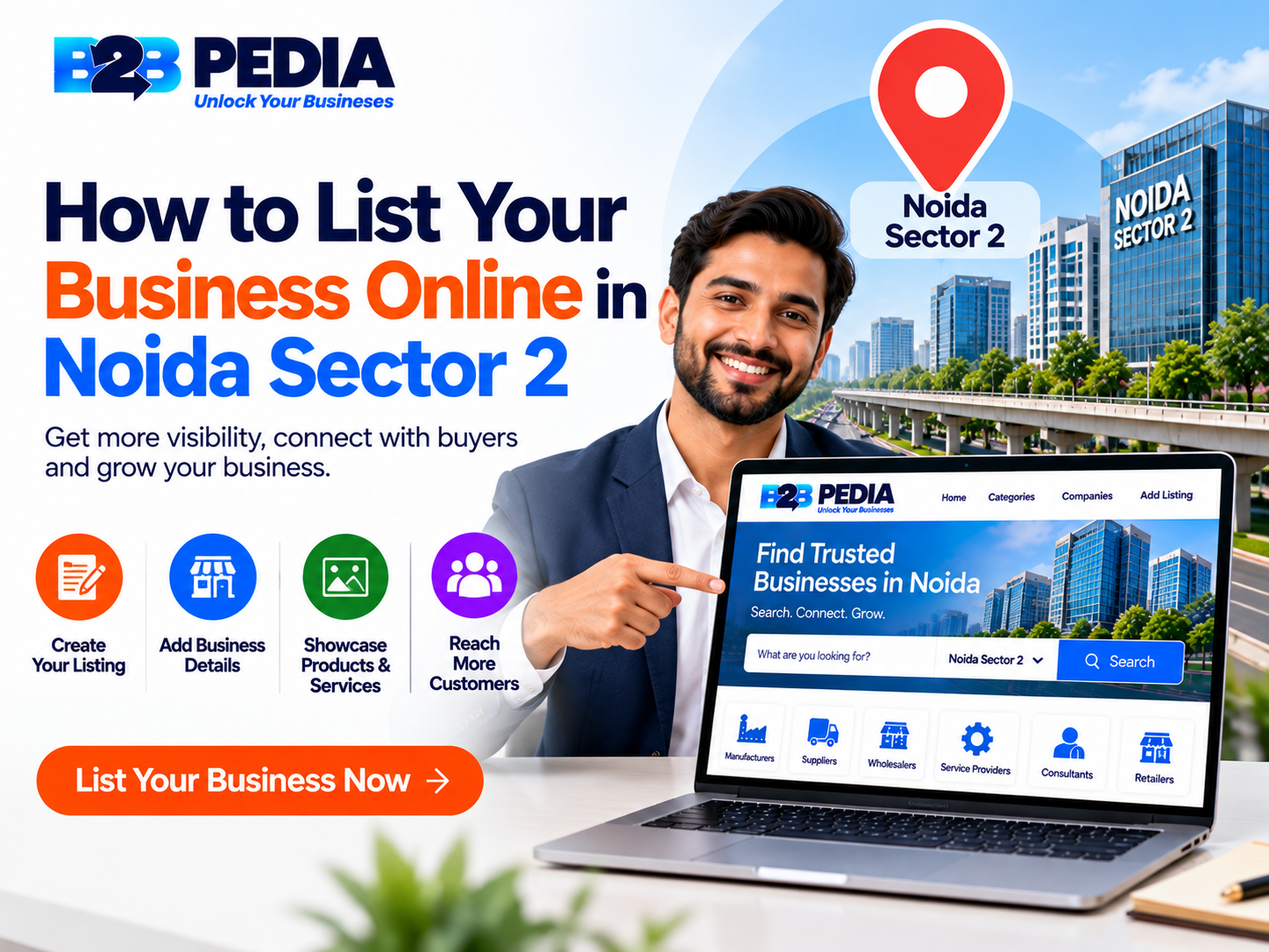 How to List Your Business Online in Noida Sector 2 and Reach More Customers
