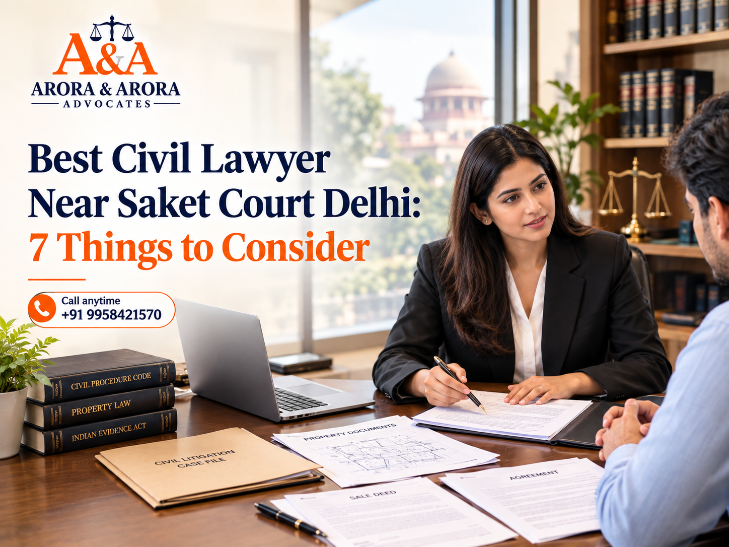 Best Civil Lawyer Near Saket Court Delhi | 7 Tips