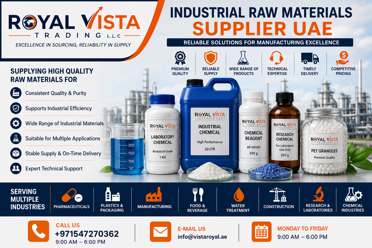 Industrial Raw Materials Supplier UAE: Reliable Solutions for Manufacturing Excellence