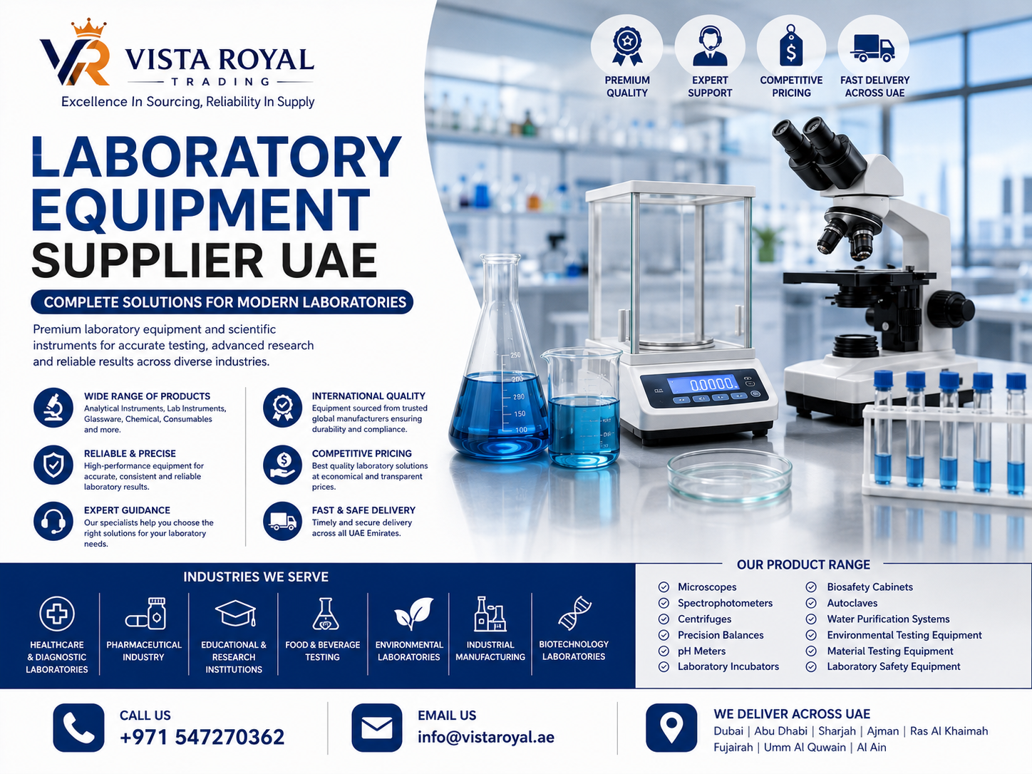 Laboratory Equipment Supplier UAE | Premium Scientific & Laboratory Solutions